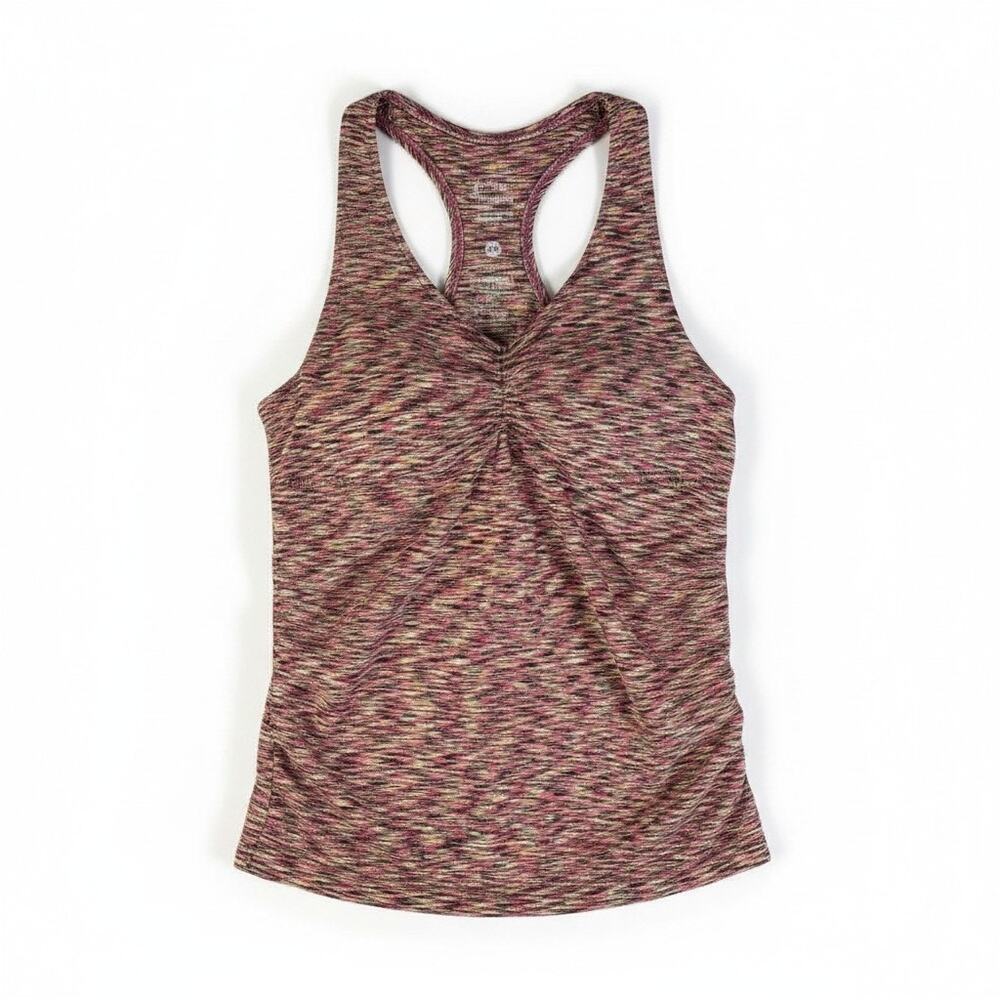 RIVERBERRY Women Athletic Racerback Tank Top S Pink Multi Activewear Gym Workout